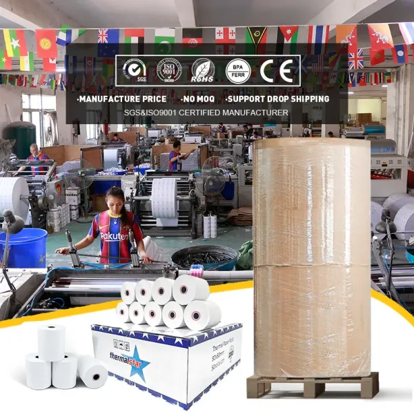 Cash Register Paper Rolls Wholesale Thermal 2 1 4 3 1 8 For Receipt Printer - Image 3
