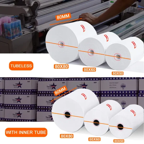 57X30Mm Thermal Paper In China 57Mm X 40Mm Square 38Mm Wholesale Price - Image 2