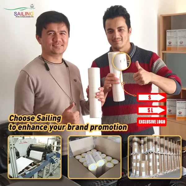 80X80 Thermal Till Rolls Receipt 57X40 Phomemo Paper Shop For Sale - Image 4