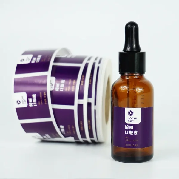 Printing waterproof clear vinyl stickers cosmetic perfume packaging bottle label - Image 3
