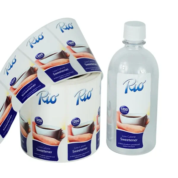 OEM Vinyl Waterproof Skincare Stamped Bottle Label Sticker - Image 3