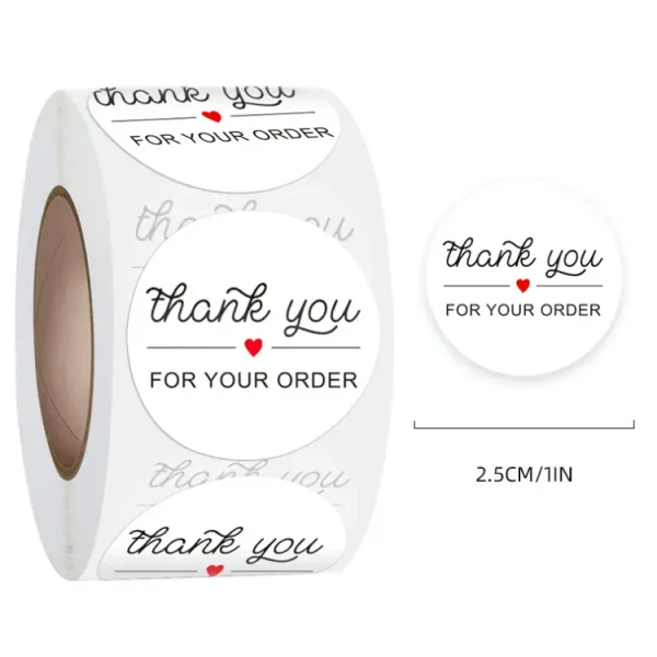 self adhesive sticker thank you packaging label sticker - Image 4