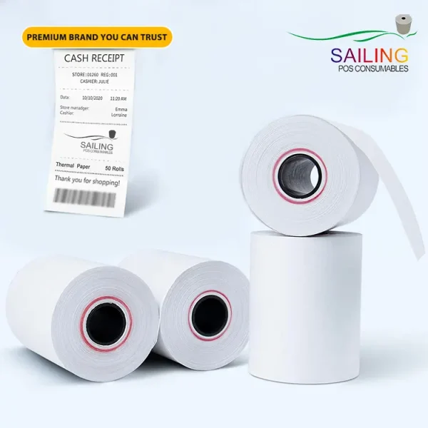 OEM 57mmx50mm 57mmx40mm pos atm cash register thermal paper rolls