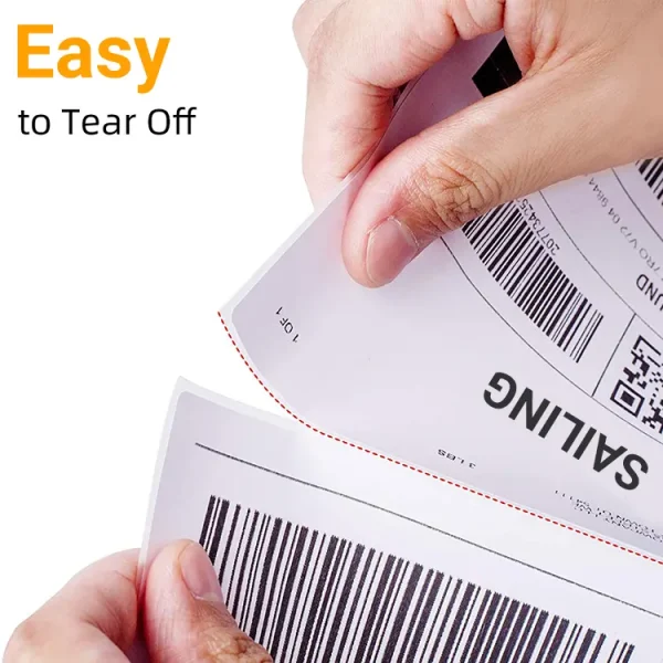 Best 4″x6″ waterproof barcode adhesive sticker direct thermal labels fanfold shipping label rolls near me - Image 4