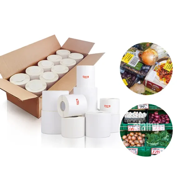 Thermal Labels Suppliers 38X28 40X22 50X25 60X40 100X50 26X16 In Saudi Arabia - Image 2